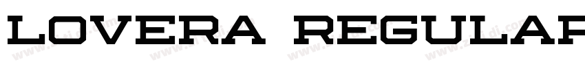 Lovera Regular字体转换